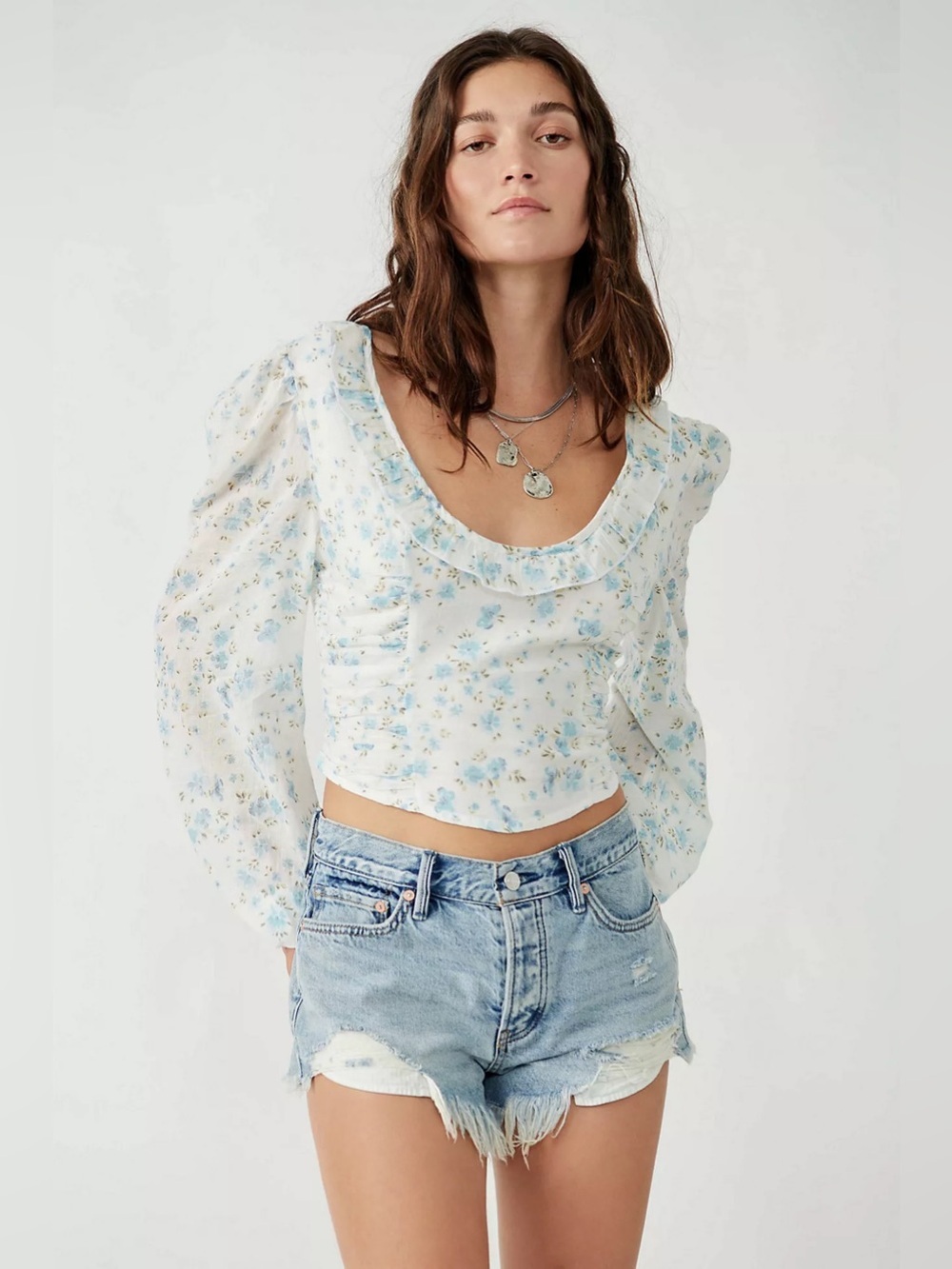 Free people Another Life Printed floral Top